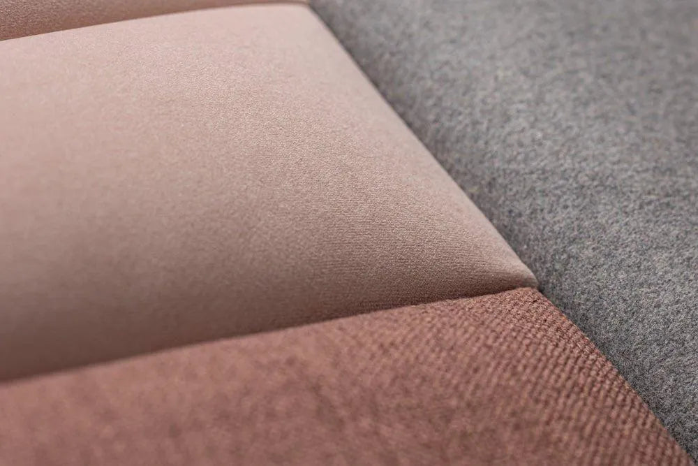 Upholstered Cushioned Wall Panels Fabric Sample colour swatch on white background DecorMania.eu